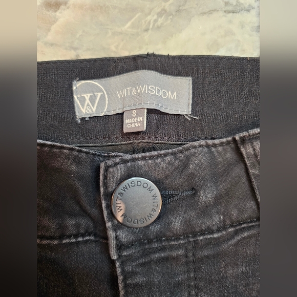 Wit & Wisdom Black Skinny Jeans Size 8 - Picture 2 of 9